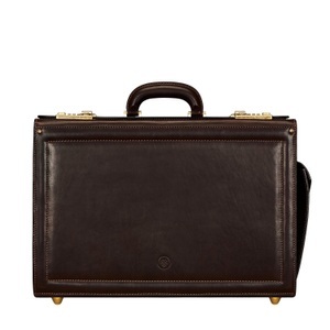 Maxwell Scott, Varese - Leder Pilotenkoffer Unisex Braun ONE SIZE, 