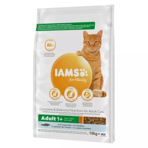 IAMS, IAMS for Vitality Ausgewachsene Katzen mit Seefisch - 10 kg, IAMS Advanced Nutrition Adult Cat mit Seefisch - 10 kg