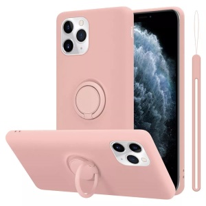 Cadorabo, Hülle für Apple iPhone 11 PRO TPU Silikon mit Ring Liquid, Cadorabo - Hülle für Apple iPhone 11 PRO TPU Silikon mit Ring Liquid, Rosa