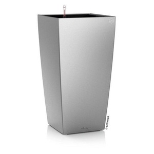 Lechuza, Lechuza - 3er-Set Blumenkästen mit Integriertem Bewässerungssystem Cubico Premium 22 - Silber, Lechuza Pflanzentopf Cubico Premium 22 Hellgrau