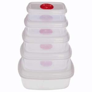 CONFORAMA, Konservierungsdose WAVE 0.47L weiss, rot, Konservierungsdosen-Set WAVE 0.47 L weiss