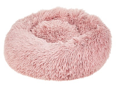 Beliani, Beliani KULU, ø 50 cm Tierbett, Beliani - Tierbett aus Webpelz Klassisch KULU, 50 CM, Pink