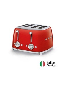 SMEG, SMEG 50's Retro Style 4 Scheiben Toaster rot, Smeg 50's Retro Style 4S - Toaster (Rot)