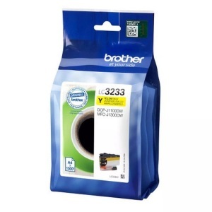 Brother, Tinte gelb LC3233Y, Brother Tintenpatrone, gelb, LC-3233Y, (1'500 Seiten)