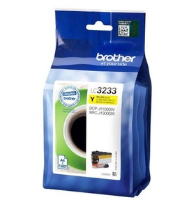 Brother, Tinte gelb LC3233Y, Brother Tintenpatrone, gelb, LC-3233Y, (1'500 Seiten)