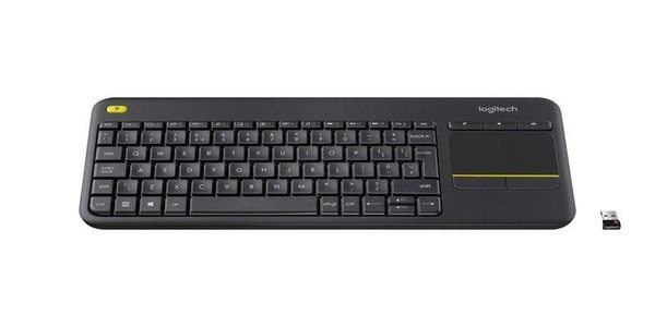 Logitech, Logitech Tastatur K400 Plus, Logitech - K400 Plus Tv Tastatur RF Wireless AZERTY Französisch Schwarz, Schwarz