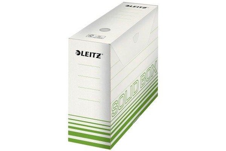 Leitz, Leitz Archivschachtel Solid, 100 mm, Leitz Solid Archivschachteln 6128 900 Blatt A4 Hellgrün Karton 10 x 25,7 x 33 cm 10 Stück