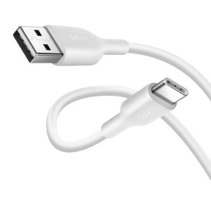Belkin, Belkin USB-C/USB-A Kabel 2m PVC, weiss, Belkin USB-Ladekabel Boost Charge USB A - USB C 2 m