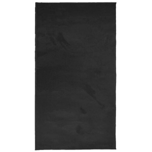 vidaXL, vidaXL Teppich OVIEDO Kurzflor Schwarz 60x110 cm