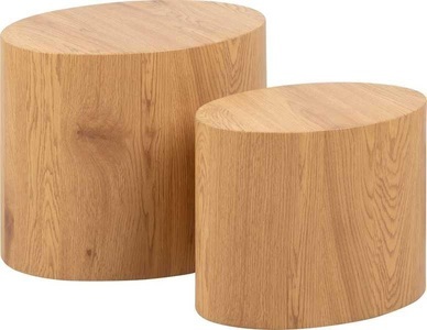 mooved, home24 Couchtisch Hoya (2-teilig), AC Design Beistelltisch »Mice 2 Stück Nature«