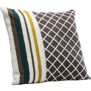Kare Design, Kissen Choco Grid 45x45cm, Kissen Choco Grid 45x45cm