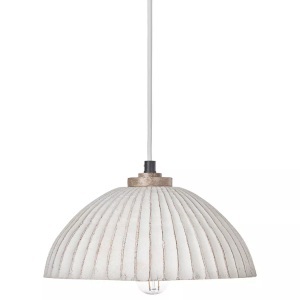 Beliani, Beliani - Hängelampe aus Pappmaché Minimalistisch COTTICA, One Size, Schneeweiss, Beliani - Hängelampe aus Pappmaché Minimalistisch COTTICA, One Size, Schneeweiss