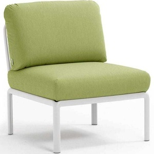 Nardi, Nardi - Sessel ohne Armlehnen Komodo Weiss-Grün (135,5 x 72 x 78 cm), Gartenlounge Komodo Mittelelement weiss avocado