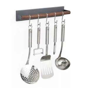Forster Home, Magnetischer Küchenutensilienhalter Walnuss Magnetischer Küchenutensilienhalter Walnuss, Forster Home - Magnetischer Küchenutensilienhalter Walnuss, One Size, Grau