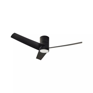 Beliani, Beliani - Deckenventilator mit Licht aus Kunststoff Modern CANETE, Schwarz, One Size