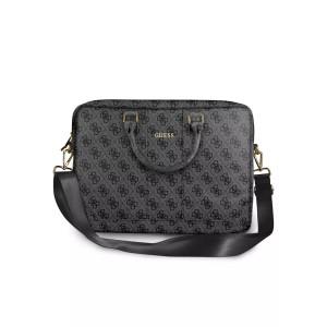 Guess, Guess - Torba 4G Uptown 16" Notebooktasche Schutzhülle MacBook / Laptop + Schulterriemen (GUCB154GG) - Grau