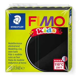 FIMO, FIMO Kids Modelliermasse, Fimo Modelliermasse, schwarz, 8030-9