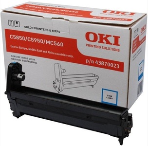 OKI, Original Drum Unit, cyan OKI 43870023, Oki Fotoleitereinheit, blau, 43870023, (20'000 Seiten)