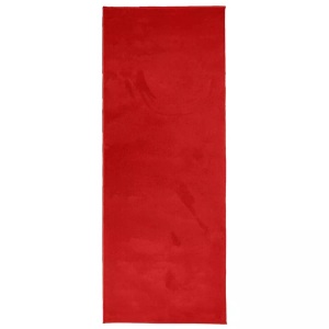 vidaXL, vidaXL Teppich OVIEDO Kurzflor Rot 80x200 cm