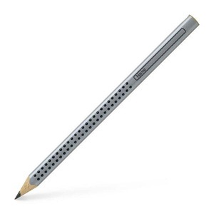 Faber-Castell, FABER-CASTELL Bleistift Jumbo GRIP B 111900 3-eckig, silber, Faber-Castell Bleistift, Jumbo Grip, B, 3-eckig, silber, 111900