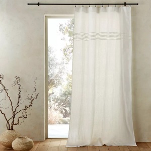 AM.PM, Vorhang Scala Aus Leinen Unisex Weiss 140x220cm, AM.PM - Vorhang Scala aus Leinen, 140x220cm, Weiss