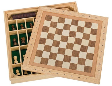 undefined, Spiele-Set Schach, Dame und Mühle, Spiele-Set Schach, Dame und Mühle