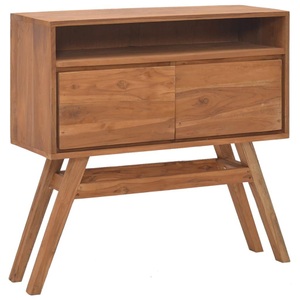 vidaXL, vidaXL Konsolentisch 80x30x80 cm Teak Massivholz, 