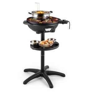 Klarstein, Grillpot - Elektrogrill Tischgrill, 40cm Gusseisen Unisex Schwarz ONE SIZE, 