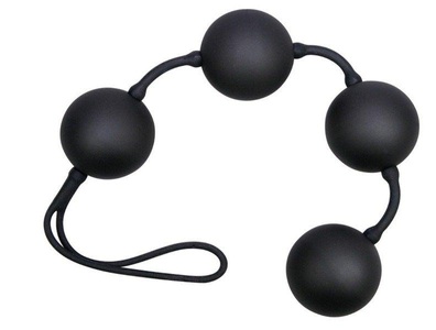 You2Toys, Liebeskugeln „Black Balls Velvet“, 4 Kugeln, 108 g, Ø 3,5 cm, You2Toys 4er-Strang Liebeskugeln, schwarz (1 Stk)