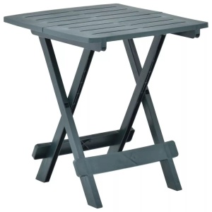 vidaXL, vidaXL Gartentisch Klappbar Grün 45x43x50 cm Kunststoff, vidaXL Gartentisch Klappbar Grün 45x43x50 cm Kunststoff