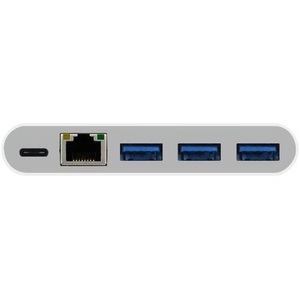 MACALLY, USB-C Hub mit Ladeport (USB C), Macally - Weiss