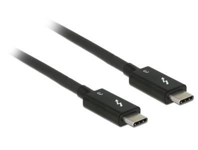 Delock, Delock USB Anschlusskabel [1x USB-C™ Stecker - 1x USB-C™ Stecker] 2 m Schwarz, Delock Thunderbolt 3-Kabel 20Gbps USB C - USB C 2 m