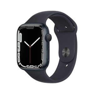 Apple, Apple Watch Series 7 Gps 45mm Midnight Aluminium Case Sport Band Smartwatch, 