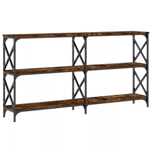 vidaXL, vidaXL Konsolentisch Räuchereiche 200x28x80,5 cm Holzwerkstoff, vidaXL Konsolentisch Räuchereiche 200x28x80,5 cm Holzwerkstoff