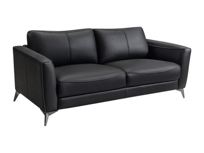 Vente-unique, Ledersofa 3Sitzer miter Ziernaht BATUCO Ledersofa 3Sitzer miter Ziernaht BATUCO