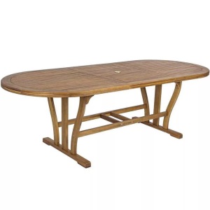 mutoni Garten Deluxe, Gartentisch Noemi Holz oval 180-240x100, Gartentisch Noemi Holz oval 180-240x100
