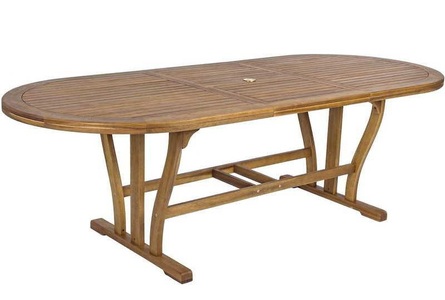 mutoni Garten Deluxe, Gartentisch Noemi Holz oval 180-240x100, Gartentisch Noemi Holz oval 180-240x100