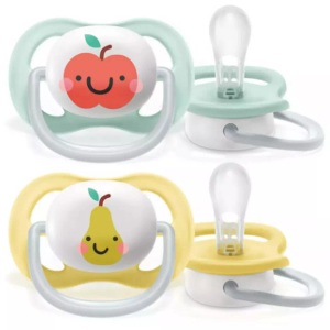 PHILIPS AVENT, PHILIPS AVENT SCF080/17 - Schnuller (Obst), Philips Avent Ultra Air Schnuller Neutral 0-6m Neutral (2 Stk)