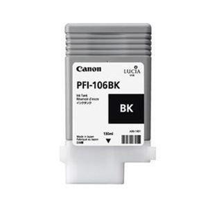 Canon, Original Tintenpatrone schwarz Canon PFI-106BK, Canon Tintenpatrone, schwarz, PFI-106BK, 6621B001, (130ml)