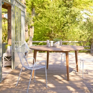 Tikamoon, Tikamoon - Outdoor Tisch aus massivem Recycling-Teak 8 Pers. Grasshopper, One Size, Zimt, Tikamoon - Outdoor Tisch aus massivem Recycling-Teak 8 Pers. Grasshopper, One Size, Zimt