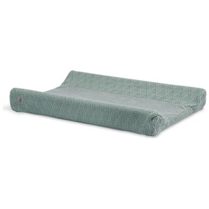 Jollein, jollein Wickelkissenüberzug River knit ash green 50x70cm - grün - Gr.50x70 cm, Jollein Wickelauflagenbezug River Knit