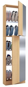 VCM, Holz Schuhschrank Schuhkommode Schuhregal Schuhständer Fulisa XL Spiegel Holz Schuhschrank Schuhkommode Schuhregal Schuhständer Fulisa XL Spiegel, 