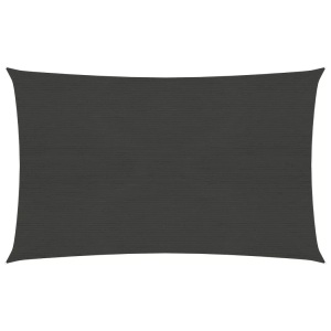 vidaXL, vidaXL Sonnensegel 160 g/m² Anthrazit 2,5x4,5 m HDPE, vidaXL Sonnensegel 160 g/m² Anthrazit 2,5x4,5 m HDPE