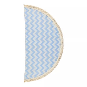 L'Anse, L'Anse - Badetuch Zig Zag, One Size, Himmelblau