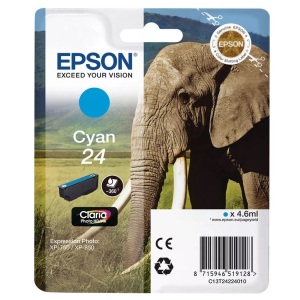 Epson, Epson T24 cyan Tintenpatrone, Epson Tintenpatrone, blau, T242240, (360 Seiten)