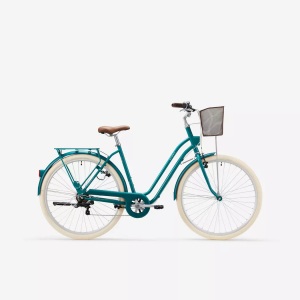 ELOPS, City Bike 28 Zoll Elops 520 Lf Damen Grün Unisex Grün ONE SIZE, ELOPS - Classic 520, One Size, Türkisblau