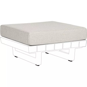 mutoni lifestyle, Outdoor Kissen Ottoman Infinity weiss, Outdoor Kissen Ottoman Infinity weiss