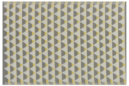 Beliani, Teppich aus Polypropylen Modern HISAR Teppich aus Polypropylen Modern HISAR, Beliani - Teppich aus Polypropylen Modern HISAR, 180cm, Taubengrau