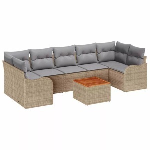 vidaXL, VidaXL - Modulares sofa poly-rattan, One Size, Beige, VidaXL - Modulares sofa poly-rattan, One Size, Beige