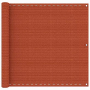 vidaXL, vidaXL Balkon-Sichtschutz Orange 90x500 cm HDPE, vidaXL Balkon-Sichtschutz Orange 90x500 cm HDPE